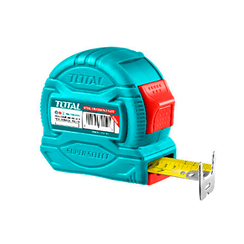 CINTA METRICA DE ACERO 5MX19MM (DOBLE FAZ) - TOTAL