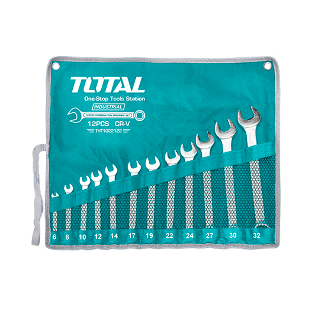 LLAVES COMBINADAS 6-32MM (12 PZS) - INDUSTRIAL - CRV -TOTAL