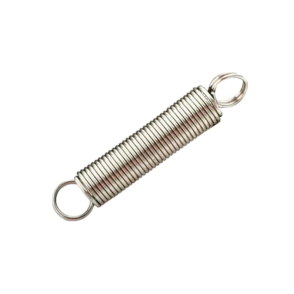 Resorte de Acero INOX.  EXP. 2X15.5X V 22.5 X LT 75 +ojales Dobles - Resortecnica