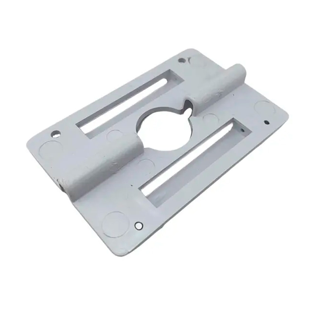 Soporte plástico para poste - Blanco