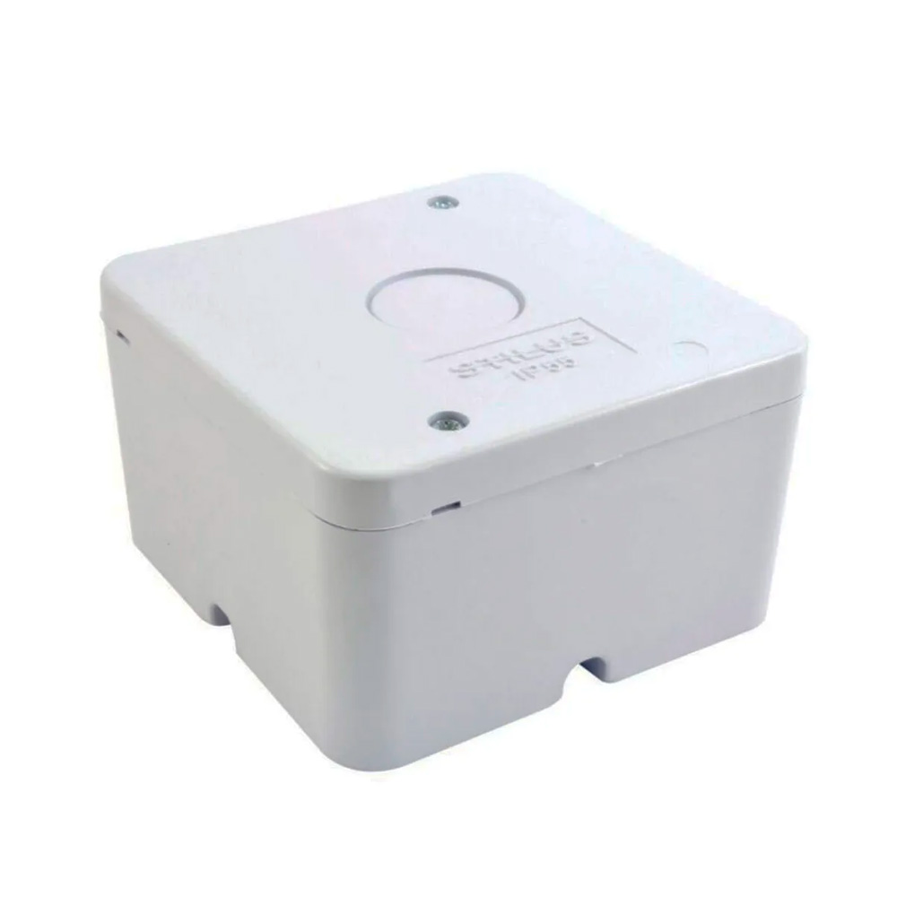 Caja Organizadora Simple para CCTV micro stilus Blanca en plastico pp