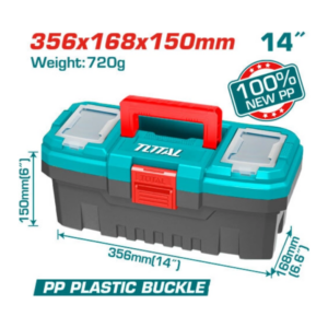 CAJA DE HERRAMIENTAS PLASTICA  36X17X16 - TOTAL