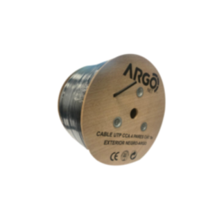 CABLE UTP CCA 4 PARES CAT 5E  EXTERIOR NEGRO (NSE) - ARGO NET - POR METRO